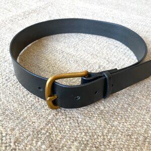 Black Leather Commune Belt